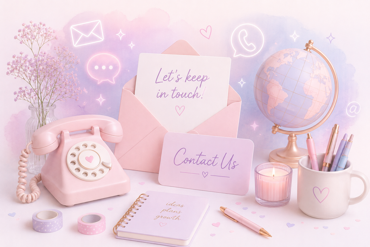 Pastel contact decoration