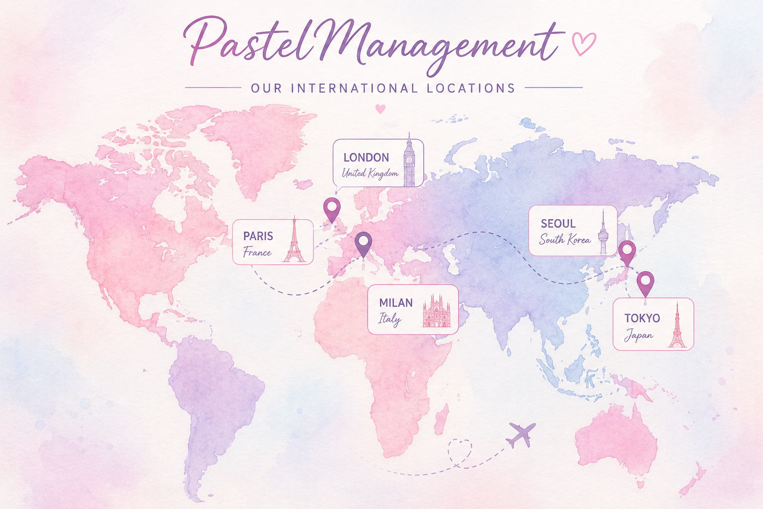 International Locations Map
